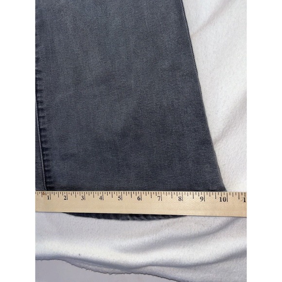 Women's Gray Flared Jeans - Picture 6 of 6